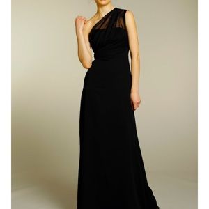 Black Jim Hjelm bridesmaids dress